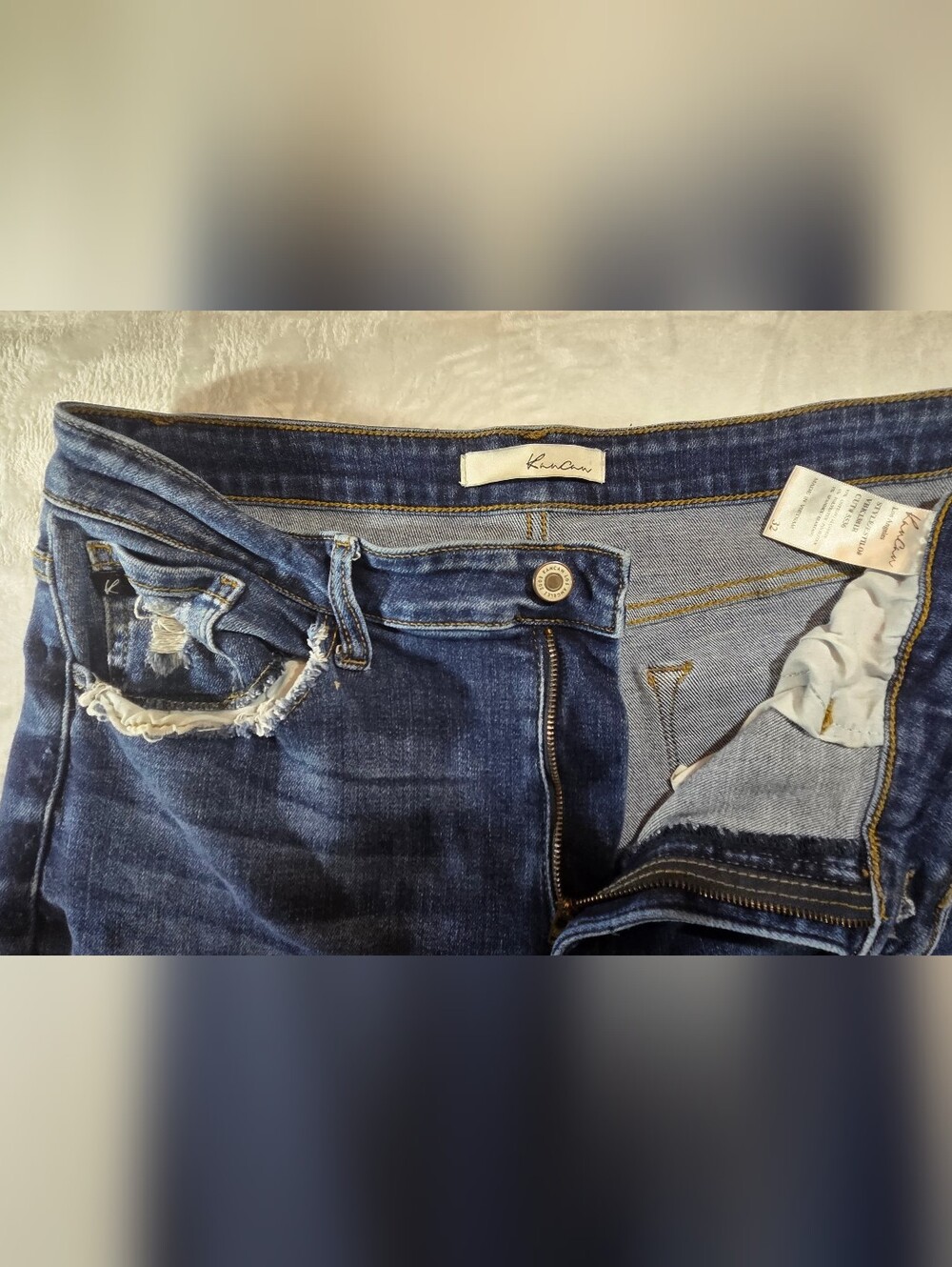 Kancan Dark Blue High-Rise Women's Jeans